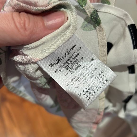 FOR LOVE & LEMONS Butterscotch Tiered Mini Dress In Floral Polka Print m - Picture 13 of 14